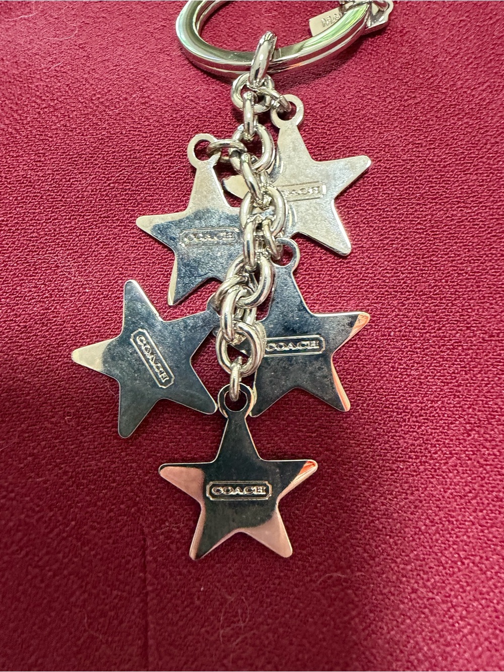 Coach Multicolor Enamel Star Charm Keyring - Picture 6 of 6